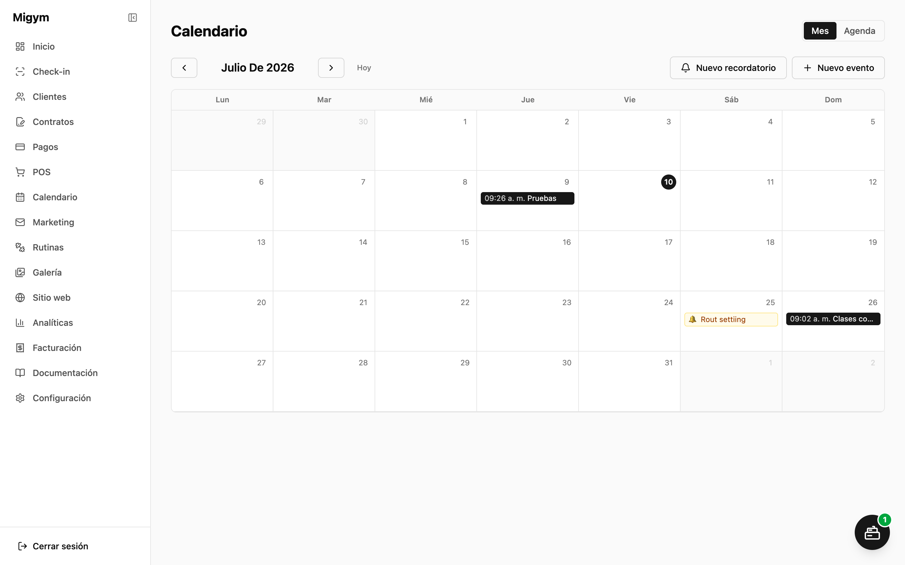Calendario